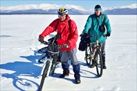 Велопоход по льду Байкала.